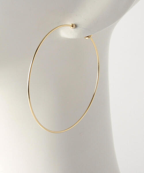 UNITED ARROWS(ユナイテッドアローズ)の「UBMF ラージ フープ イヤリング(イヤリング・レディース・ゴールド/シルバー/ライトピンク・フリー)」の4枚目の写真