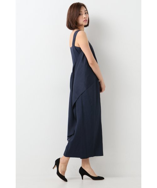 FIGARO Paris(フィガロパリ)の「VIS/LINEN ツイルオールインワン◆(つなぎ/オールインワン・レディース・ホワイト/ネイビー・36/38)」の2枚目の写真