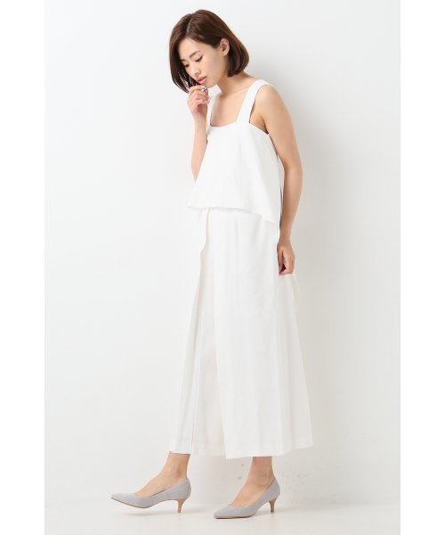FIGARO Paris(フィガロパリ)の「VIS/LINEN ツイルオールインワン◆(つなぎ/オールインワン・レディース・ホワイト/ネイビー・36/38)」の16枚目の写真