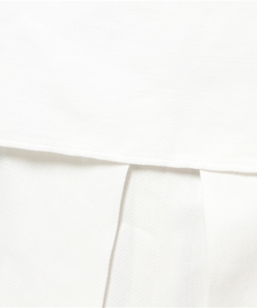 FIGARO Paris(フィガロパリ)の「VIS/LINEN ツイルオールインワン◆(つなぎ/オールインワン・レディース・ホワイト/ネイビー・36/38)」の11枚目の写真
