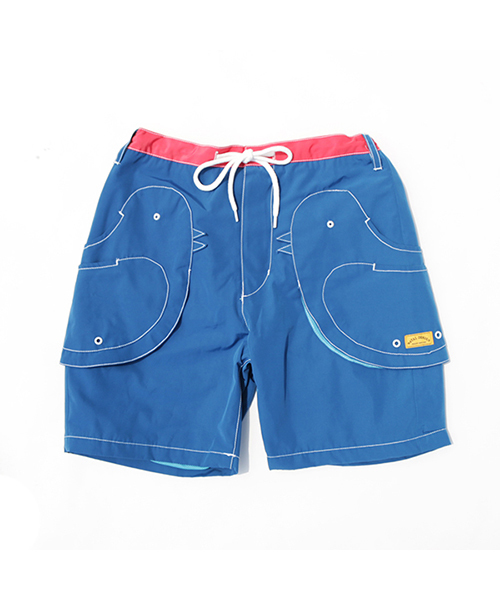 NATAL DESIGN(ネイタルデザイン)の「【ネイタルデザイン】小鳥スイム ショーツ4 バイカラー / KOTORI SWIM SHORTS4 BI-Color(その他パンツ・メンズ・グリーン/マスタード/オリーブ/ブルー・SMALL/LARGE/X-SMALL/MEDIUM)」の3枚目の写真
