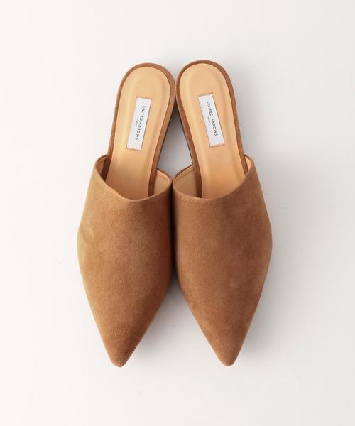 UNITED ARROWS（ユナイテッドアローズ）の「◇UWMF ポインテッド ミュール◆（その他シューズ・レディース・ブラウン/ブラック・38/35h/37/35/36/36h/37h）」の6枚目の写真