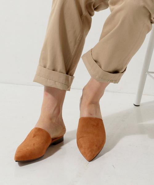 UNITED ARROWS（ユナイテッドアローズ）の「◇UWMF ポインテッド ミュール◆（その他シューズ・レディース・ブラウン/ブラック・38/35h/37/35/36/36h/37h）」の4枚目の写真