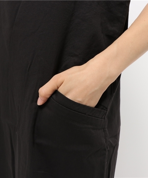 LBC（エルビーシー）の「コットンレーヨンツイルIラインキャミワンピース（ワンピース・レディース・ダークグレー/ブラウン・MEDIUM/LARGE）」の5枚目の写真