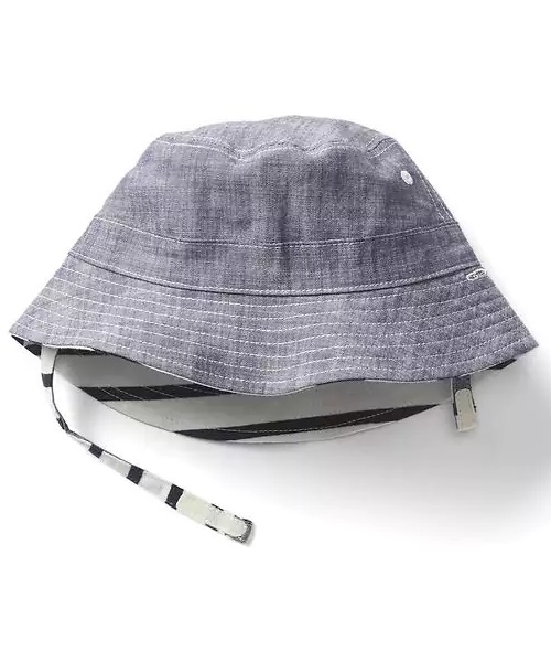 GAP（ギャップ）の「Gap リバーシブル シャンブレー バケットハット（ハット・キッズ・ライトインディゴブルー・70cm/80ｃｍ/90cm/60cm）」の2枚目の写真