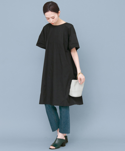 KBF（ケイビーエフ）の「KBF backリボンワンピース（ワンピース・レディース・ライトグレー/ピンク/オフホワイト/ブラック・ONE）」の8枚目の写真