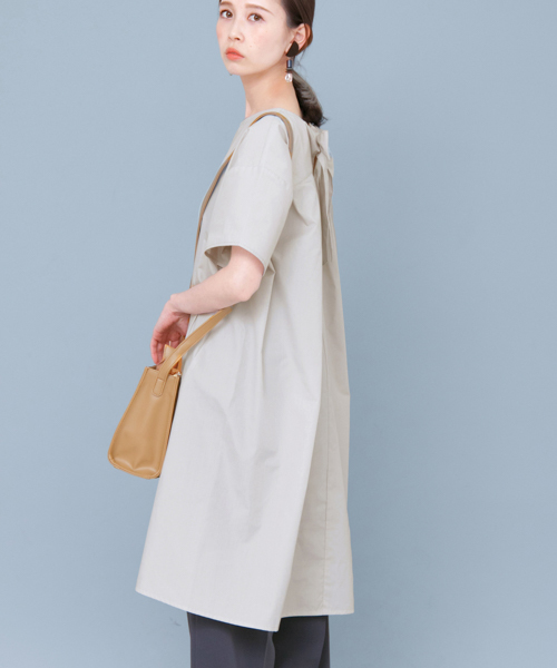 KBF（ケイビーエフ）の「KBF backリボンワンピース（ワンピース・レディース・ライトグレー/ピンク/オフホワイト/ブラック・ONE）」の9枚目の写真