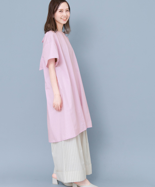 KBF（ケイビーエフ）の「KBF backリボンワンピース（ワンピース・レディース・ライトグレー/ピンク/オフホワイト/ブラック・ONE）」の21枚目の写真