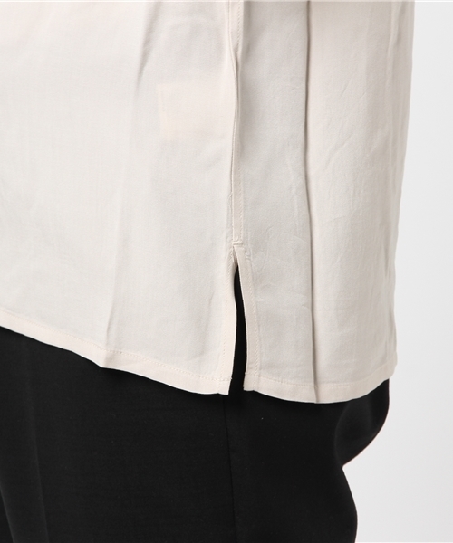 SHIPS JET BLUE（シップスジェットブルー）の「SHIPS JET BLUE: レーヨン スーベニア オープンカラーシャツ◇（シャツ/ブラウス・メンズ・ピンク/ベージュ/ネイビー・MEDIUM/LARGE）」の8枚目の写真