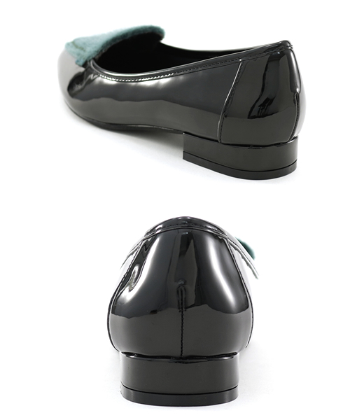 SESTO（セスト）の「ハラコ×パテントコンビのローヒールポインテッドトゥパンプス（パンプス・レディース・ボルドー/グレー/ダークブラウン/グリーン/ピンク/レオパード・25.5/22/23/23.5/24/24.5/22.5/24.5cm/24.0cm/23.0cm/23.5cm/22.0cm/22.5cm/25.5cm）」の19枚目の写真