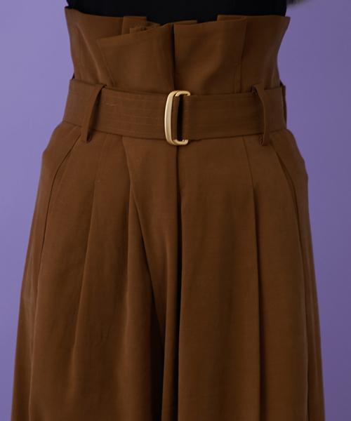 STUDIOUS(ステュディオス)の「フィブリルストレッチハイウエストタックパンツ(その他パンツ・レディース・マルチ/ブラウン/ブラック・0/1)」の7枚目の写真