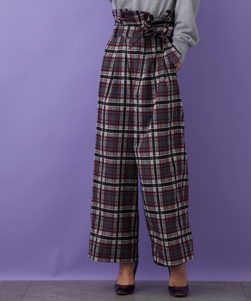 STUDIOUS(ステュディオス)の「フィブリルストレッチハイウエストタックパンツ(その他パンツ・レディース・マルチ/ブラウン/ブラック・0/1)」の16枚目の写真