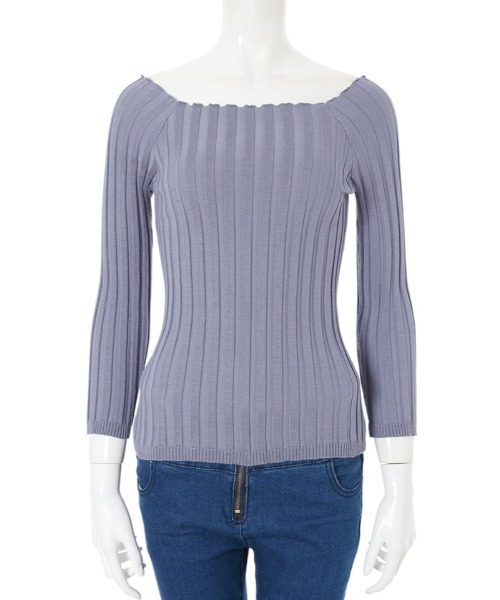 fifth(フィフス)の「【ZOZO限定】フィットニットスクエアネック/リブニット(ニット/セーター・レディース・グレー/ベージュ/ネイビー/ブラウン/ホワイト/ボルドー/カーキ/ブラック/チャコールグレー/レッド/モカ/パープル/オレンジ/グリーン/サックスブルー/ダークベージュ/マスタード/ライトグレー/ラベンダー/ピンク/チェリーピンク/グレイッシュブルー/ミント・MEDIUM)」の15枚目の写真