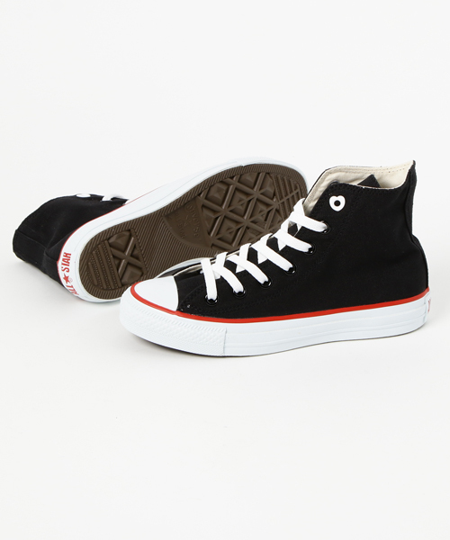 CONVERSE（コンバース）の「ALL STAR HEARTPATCH HI（スニーカー・レディース・ブラック/オフホワイト/レッド・23/23.5/24/24.5）」の5枚目の写真