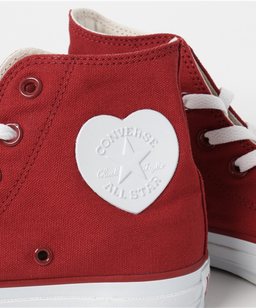 CONVERSE（コンバース）の「ALL STAR HEARTPATCH HI（スニーカー・レディース・ブラック/オフホワイト/レッド・23/23.5/24/24.5）」の8枚目の写真