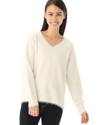 Honeys | モフモフした風合のフェザープルオーバー(ニット/セーター)