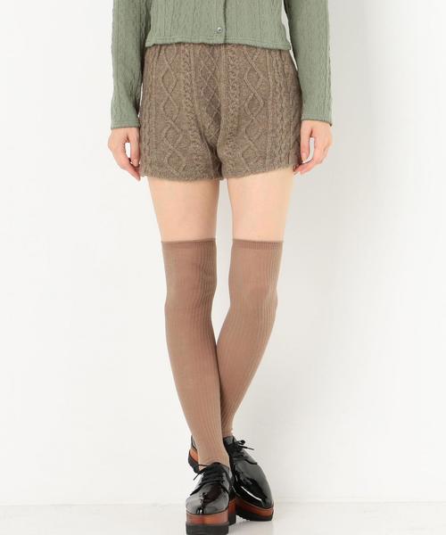 Another Edition(アナザーエディション)の「ケーブルニットショートパンツ(その他パンツ・レディース・ナチュラル/ブラウン・FREE)」の12枚目の写真