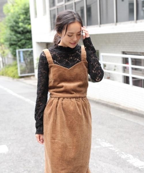 laboratory work（ラボラトリーワーク）の「起毛レースハイネックプルオーバー（Tシャツ/カットソー・レディース・ブラック/ベージュ/ブルー系その他・MEDIUM）」の20枚目の写真