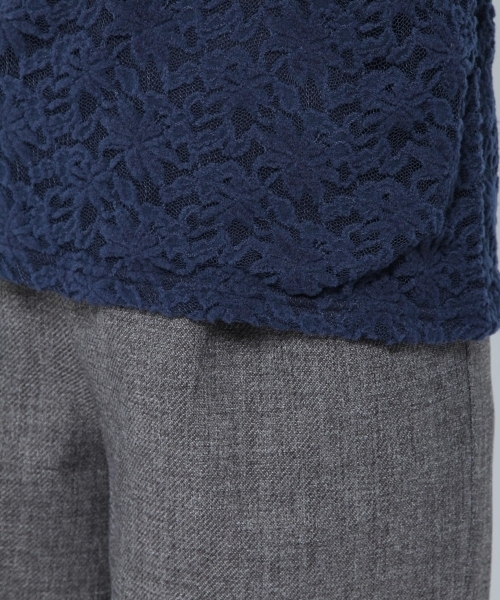 laboratory work（ラボラトリーワーク）の「起毛レースハイネックプルオーバー（Tシャツ/カットソー・レディース・ブラック/ベージュ/ブルー系その他・MEDIUM）」の10枚目の写真