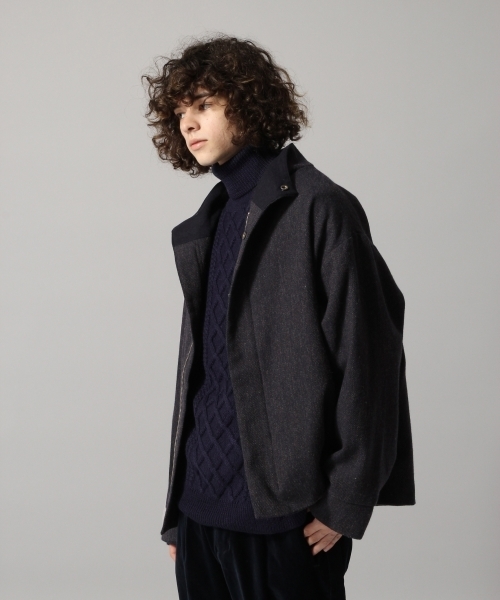 Hare ハレ の 尾州ウールツイードブルゾン Hare ブルゾン Wear