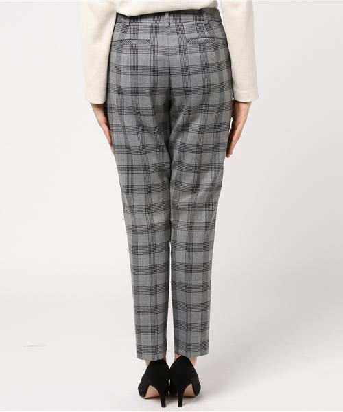 NATURAL BEAUTY BASIC（ナチュラルビューティーベーシック）の「【JJ 12月号掲載】＜ウォッシャブル＞サキソニーチェックパンツ（その他パンツ・レディース・グレー系その他/ダークネイビー・LARGE/MEDIUM/SMALL/X-SMALL）」の16枚目の写真