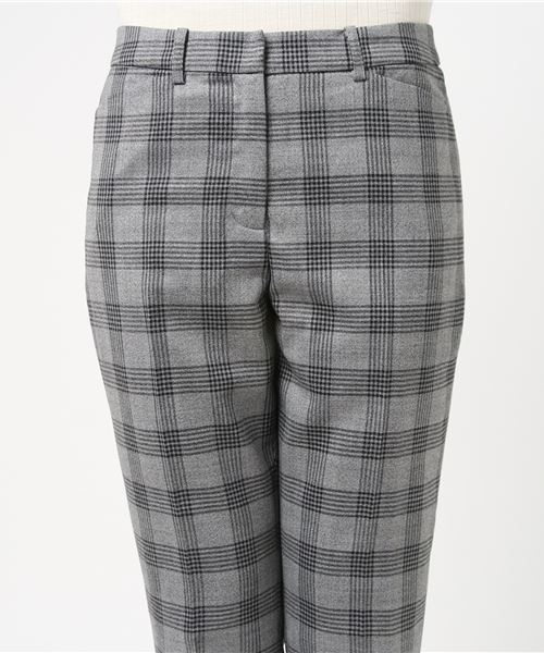 NATURAL BEAUTY BASIC（ナチュラルビューティーベーシック）の「【JJ 12月号掲載】＜ウォッシャブル＞サキソニーチェックパンツ（その他パンツ・レディース・グレー系その他/ダークネイビー・LARGE/MEDIUM/SMALL/X-SMALL）」の12枚目の写真