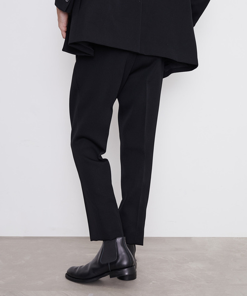 UNITED TOKYO(ユナイテッドトウキョウ)の「トリコチンプリーツパンツ(スラックス・メンズ・ブラック/パープル・1/2/3)」の3枚目の写真