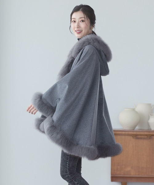 カシミヤケープ（ポンチョ）｜sankyo shokai（サンキョウショウカイ