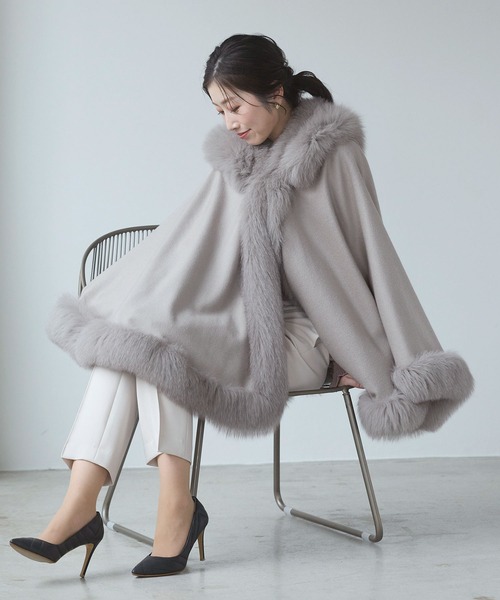 カシミヤケープ（ポンチョ）｜sankyo shokai（サンキョウショウカイ