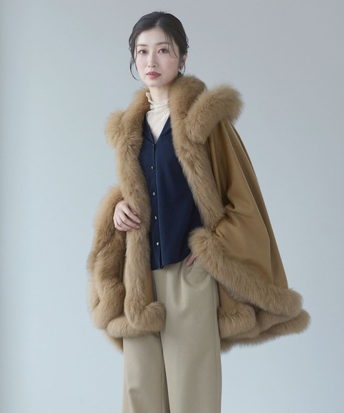 カシミヤケープ（ポンチョ）｜sankyo shokai（サンキョウショウカイ