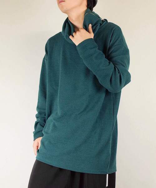 rovtski(ロフトスキー)の「rovtski 【ビッグシルエット】ロングタートルネックカットソー/8C17092301(Tシャツ/カットソー・メンズ・ホワイト/ブラック/アイボリー/ダークグリーン/ワインレッド・FREE)」の22枚目の写真
