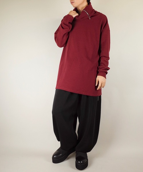 rovtski(ロフトスキー)の「rovtski 【ビッグシルエット】ロングタートルネックカットソー/8C17092301(Tシャツ/カットソー・メンズ・ホワイト/ブラック/アイボリー/ダークグリーン/ワインレッド・FREE)」の19枚目の写真