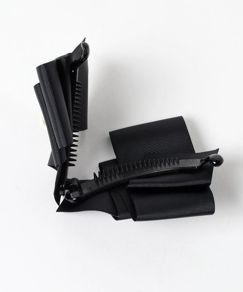 Three Four Time(スリーフォータイム)の「パールポイントグログランリボンバナナクリップ【フォーマル/入学式/卒業式/デイリー】(バレッタ/ヘアクリップ・レディース・ブラック/モカ/ピンク・FREE)」の4枚目の写真