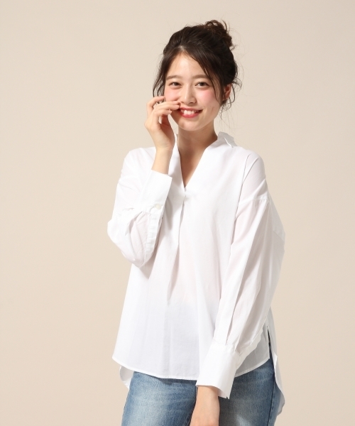 LOWRYS FARM(ローリーズファーム)の「スキッパーシャツ 784113 (シャツ/ブラウス・レディース・オフホワイト/ピンク/ホワイト系その他/ブルー・LARGE/MEDIUM)」の13枚目の写真