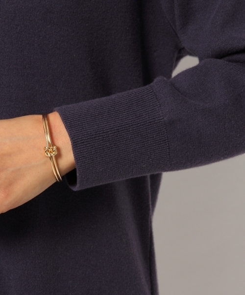 GLOBAL WORK（グローバルワーク）の「Vネックルーズニットワンピース/780393（ワンピース・レディース・ライトグレー/ネイビー/オフホワイト/レッド/イエロー・FREE）」の10枚目の写真