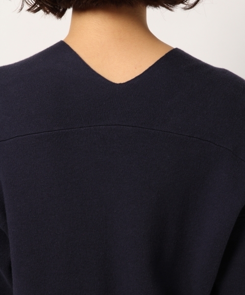 GLOBAL WORK（グローバルワーク）の「Vネックルーズニットワンピース/780393（ワンピース・レディース・ライトグレー/ネイビー/オフホワイト/レッド/イエロー・FREE）」の12枚目の写真