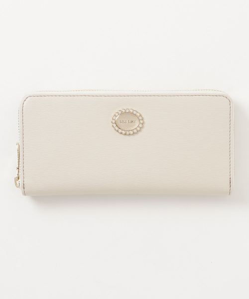 Royal Party ロイヤルパーティー の Royal Party ロイヤルパーティー ビジュー 8d ラウンドファスナー長財布 財布 Wear