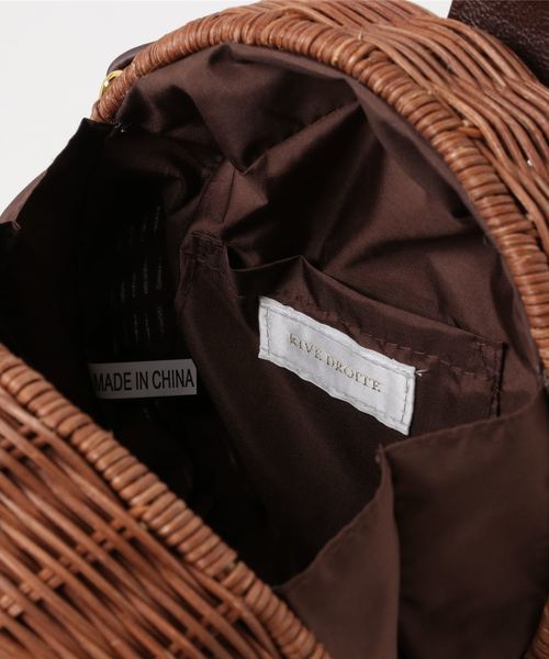 RIVE DROITE（リヴドロワ）の「サークルラタンバッグ-（ハンドバッグ・レディース・ブラック/ブラウン・FREE）」の4枚目の写真