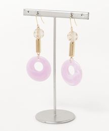 【Uloue】アクリルリングのピアス