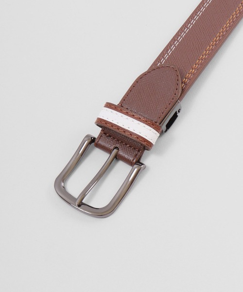 GLOBE SELECT(グローブセレクト)の「ハトメシングルピンベルト(ベルト・メンズ・ブラウン/ホワイト/ブラック/ネイビー・FREE)」の7枚目の写真