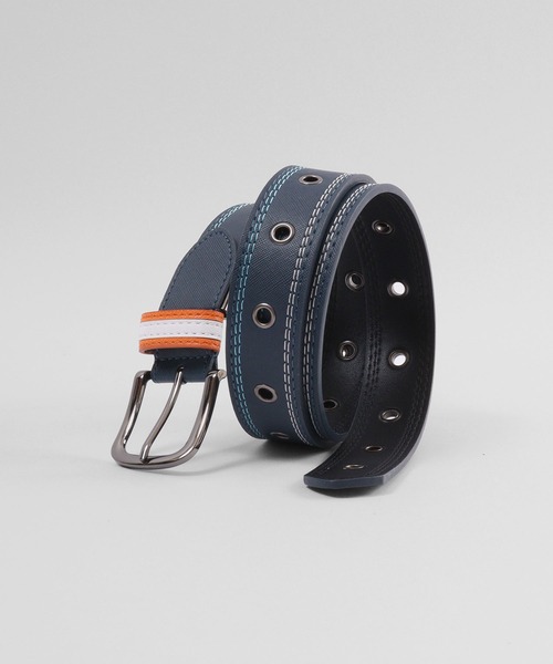 GLOBE SELECT(グローブセレクト)の「ハトメシングルピンベルト(ベルト・メンズ・ブラウン/ホワイト/ブラック/ネイビー・FREE)」の6枚目の写真