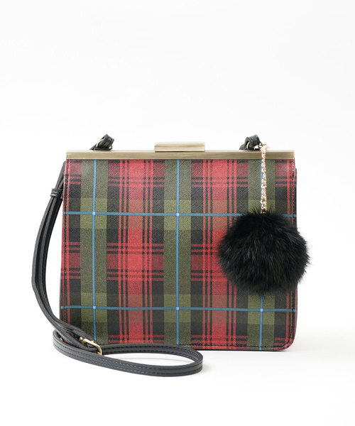 SAC(サック)の「チェックミニショルダー/SAC Girls/バーグ(ショルダーバッグ)」|レッド