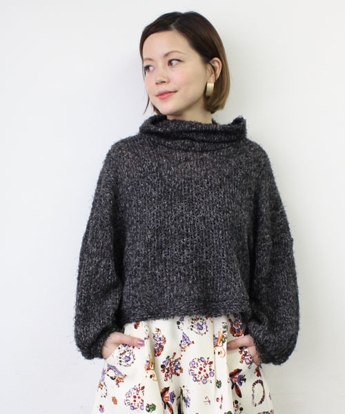 mystic(ミスティック)の「【カタログ掲載】ハイネックニットソーP/O(ニット/セーター・レディース・ブラック/グレー/ライトグレー/ピンク・フリ-)」の1枚目の写真