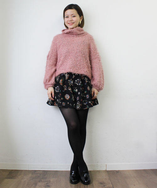 mystic(ミスティック)の「【カタログ掲載】ハイネックニットソーP/O(ニット/セーター・レディース・ブラック/グレー/ライトグレー/ピンク・フリ-)」の6枚目の写真