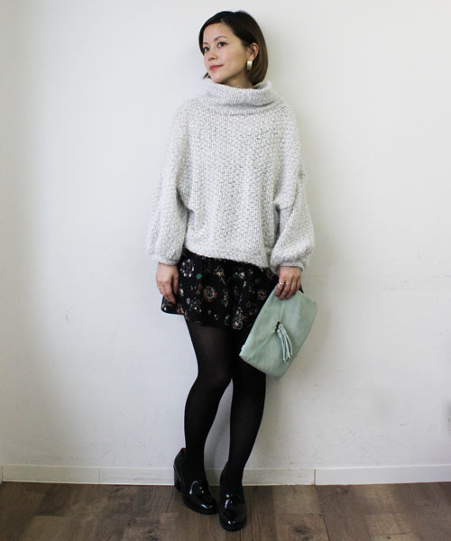 mystic(ミスティック)の「【カタログ掲載】ハイネックニットソーP/O(ニット/セーター・レディース・ブラック/グレー/ライトグレー/ピンク・フリ-)」の10枚目の写真