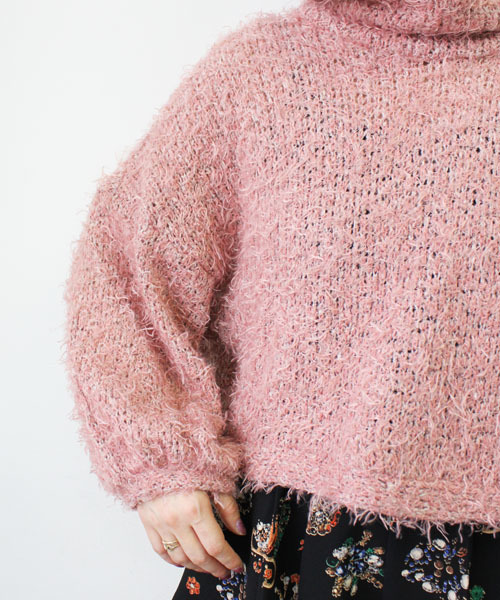 mystic(ミスティック)の「【カタログ掲載】ハイネックニットソーP/O(ニット/セーター・レディース・ブラック/グレー/ライトグレー/ピンク・フリ-)」の11枚目の写真