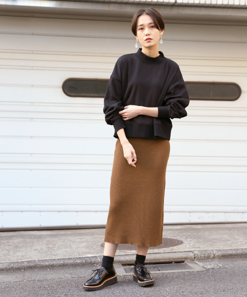 LOWRYS FARM（ローリーズファーム）の「ウラシャギーハイネックプルオーバー　819315（Tシャツ/カットソー・レディース・ブラック/グリーン/キャメル・FREE）」の5枚目の写真