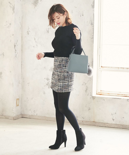 KOBE LETTUCE（コウベレタス）の「フェイクファーチャーム付き2wayショルダーバッグ＊レディース/鞄[B1227]神戸レタス（ショルダーバッグ・レディース・ブラック/ブルー系その他/キャメル/グレイッシュベージュ・FREE）」の11枚目の写真