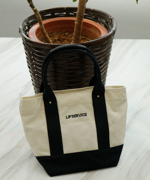 Lipservice リップサービス の バイカラーキャンバスミニbag ハンドバッグ Wear