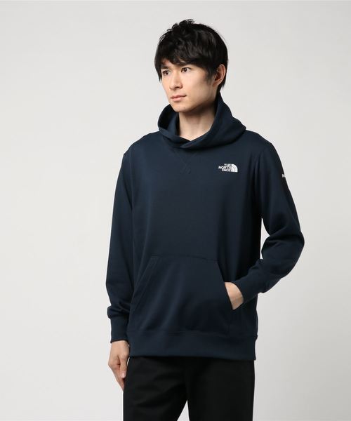 THE NORTH FACE（ザノースフェイス）の「ザ・ノース・フェイス メンズ ロゴスウェットパーカー / スクエアロゴフーディー（パーカー・メンズ・グレー/ブラック/ネイビー/ホワイト・LARGE/MEDIUM/SMALL/X-LARGE）」の4枚目の写真